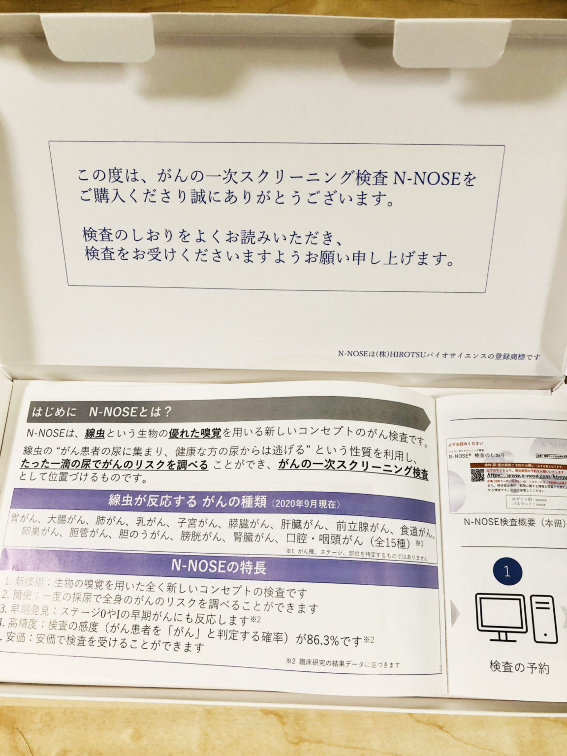 N−NOSE がんの一次スクリーニング検査キット 健康管理・計測計